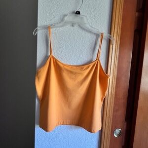 Escada Sport Orange Spaghetti Strap Cami Tank Top Women XL